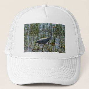 Gorra De Camionero Gran Garza Azul en Marisma – Fauna Elegante