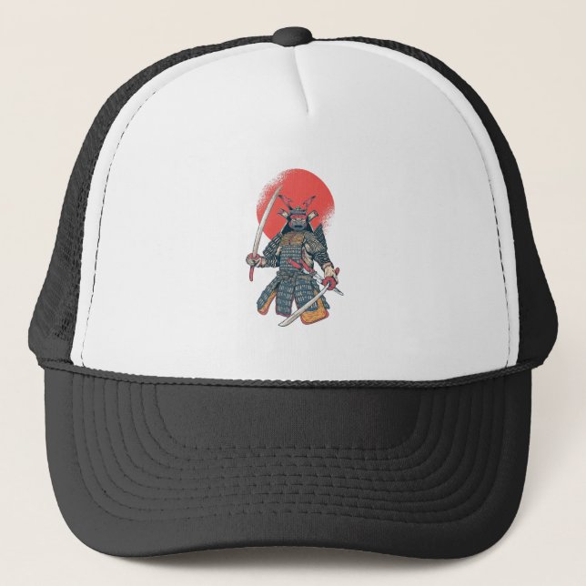 Gorra De Camionero Gran Guerrero Samurai (Anverso)