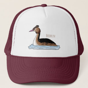 Gorra De Camionero Gran ilustracion de personalizado de aves grises c