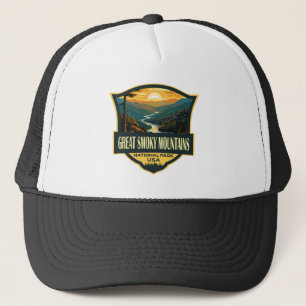 Gorra De Camionero Gran Ilustracion del Parque Nacional de las Montañ