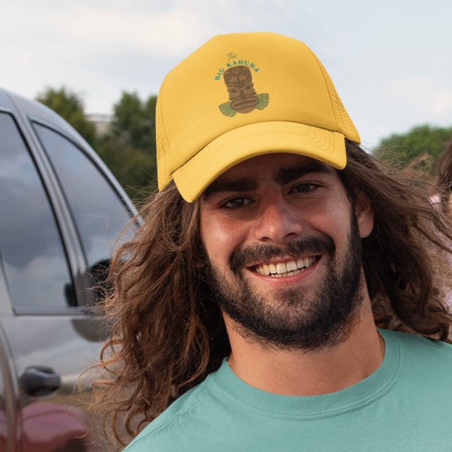 Gorra De Camionero Gran Kahuna Tiki Mask Día del Padre (Subido por el creador)