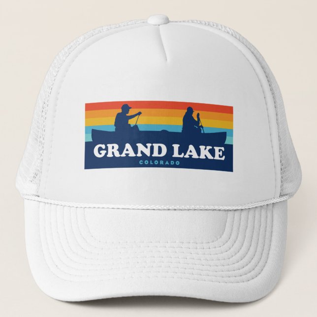 Gorra De Camionero Gran Lago Colorado Canoe (Anverso)
