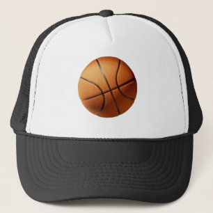 Gorra De Camionero Gran Naranja Brillante Baloncesto,
