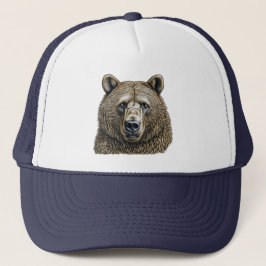 Gorra De Camionero Gran Oso Marrón 