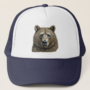Gorra De Camionero Gran Oso Marrón 