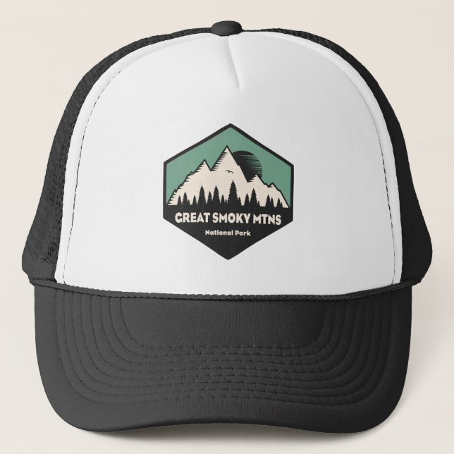 Gorra De Camionero Gran Parque Nacional de las Montañas Smoky (Anverso)