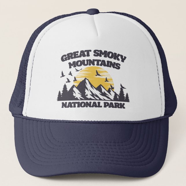 Gorra De Camionero Gran Parque Nacional de Montañas Smoky (Anverso)