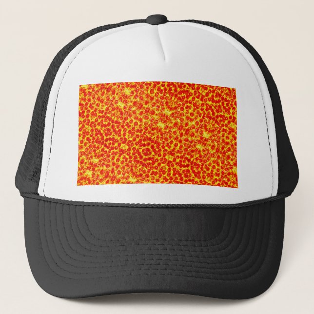 Gorra De Camionero Gran patrón de pizza (Anverso)
