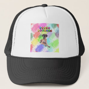 Gorra De Camionero Gran perro danés deseando feliz año nuevo