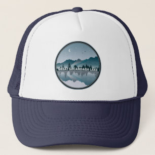 Gorra De Camionero Gran Reflexión del Lago Sacandaga Nueva York