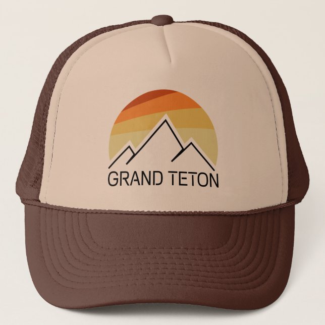 Gorra De Camionero Gran Teton Wyoming Retro (Anverso)