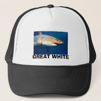Gorra De Camionero Gran tiburón blanco