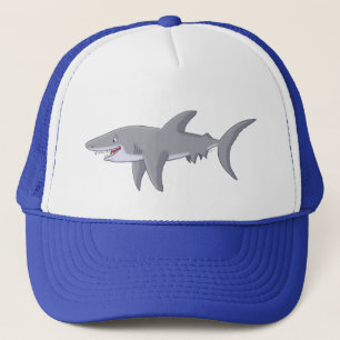 Gorra De Camionero Gran tiburón blanco del dibujo animado