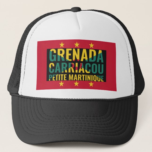 Gorra De Camionero Granada patriótica (Anverso)