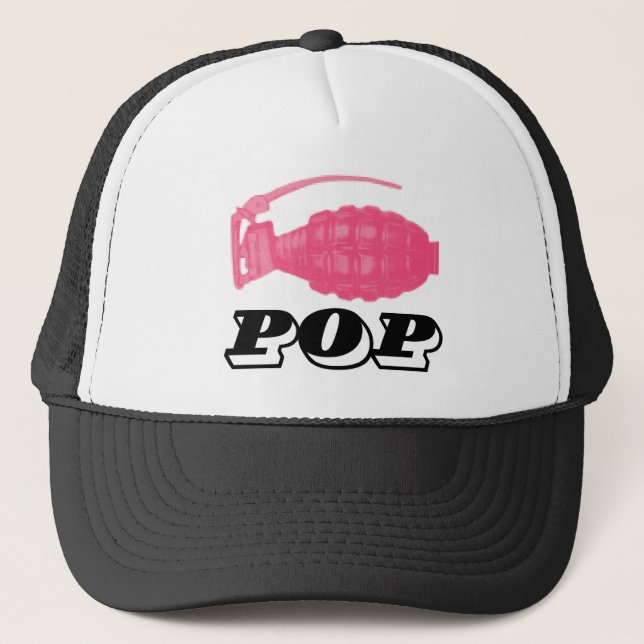 Gorra De Camionero Granada rosa pop (Anverso)