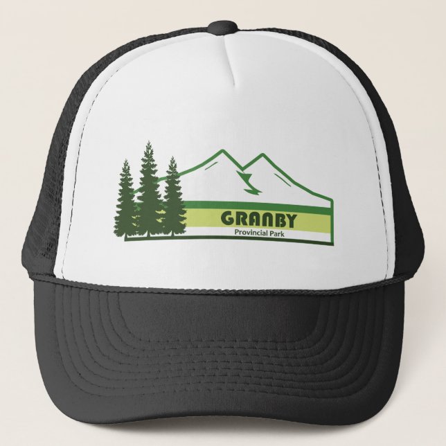 Gorra De Camionero Granby Provincial Park Green Stripes (Anverso)