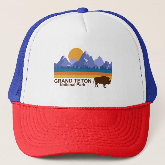 GORRA DE CAMIONERO GRAND TETON PARQUE NACIONAL (Anverso)