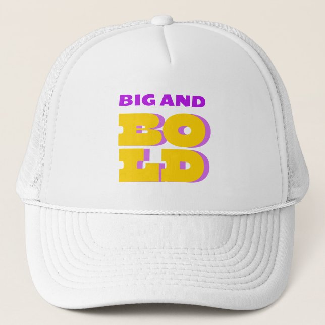 Gorra De Camionero Grande y audaz (Anverso)