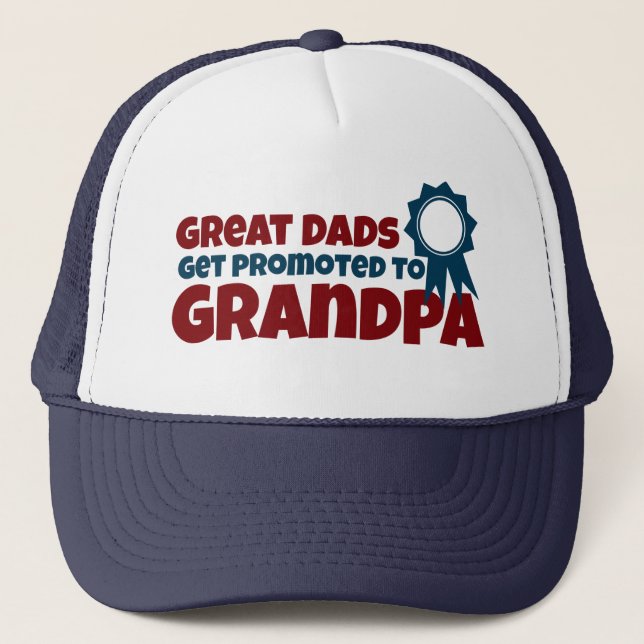 Gorra De Camionero Grandes modas se promocionan al abuelo (Anverso)