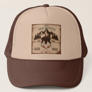 Gorra De Camionero Grandes montañas humeantes, oso TN