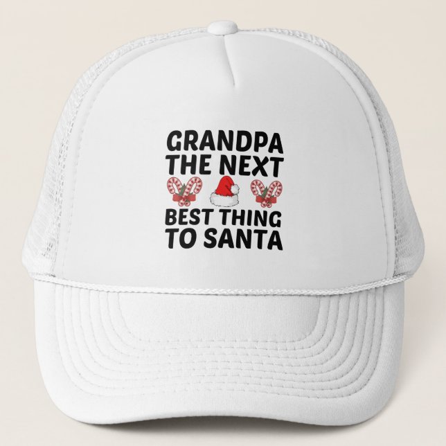 GORRA DE CAMIONERO GRANDPA LA PRÓXIMA MEJOR COSA PARA SANTA (Anverso)