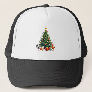 Gorra De Camionero Granja de pollo vaca cabra caballo animal granjero