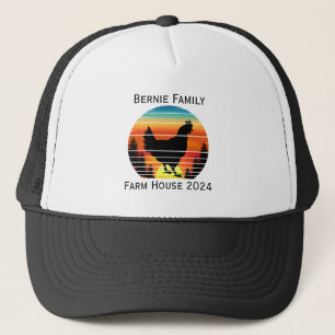 Gorra De Camionero Granja de pollos personalizada vintage Agricultura