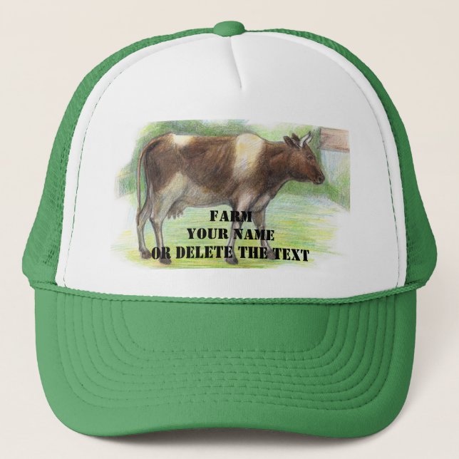 Gorra De Camionero Granja de vacas  (Anverso)