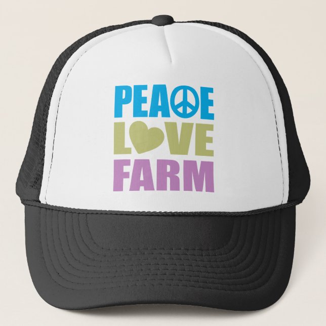 Gorra De Camionero Granja del amor de la paz (Anverso)