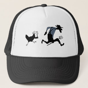 Gorra De Camionero Granjero divertido del pollo