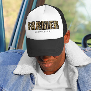 Gorra De Camionero ¡Granjero y orgulloso de él! Cultivo de la soja