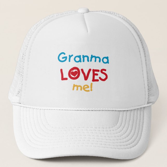 Gorra De Camionero Granma me ama camisetas y regalos (Anverso)