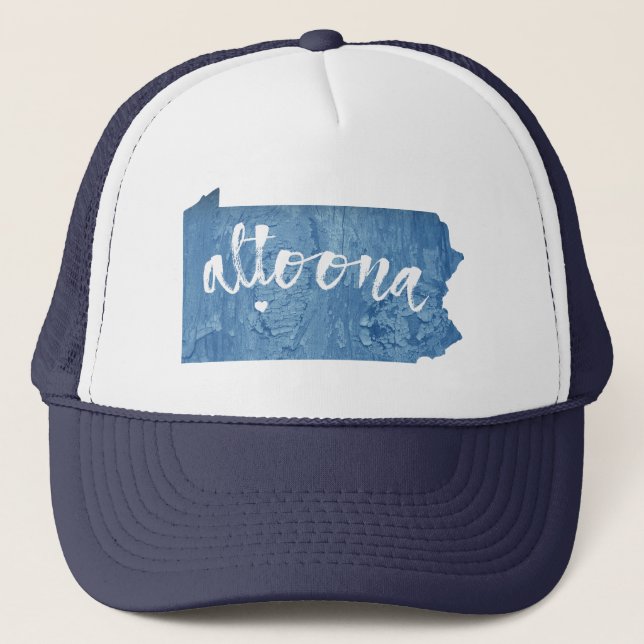 Gorra De Camionero Grano de madera Altoona Pennsylvania (Anverso)