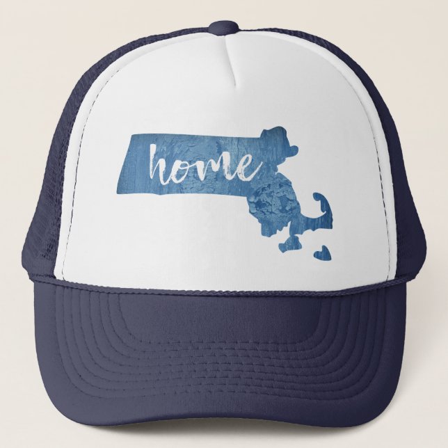 Gorra De Camionero Grano de Madera de Massachusetts (Anverso)