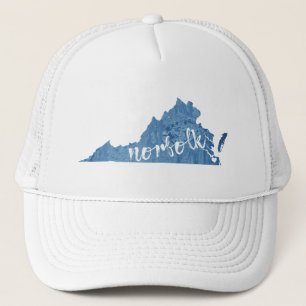 Gorra De Camionero Grano de madera de Norfolk Virginia