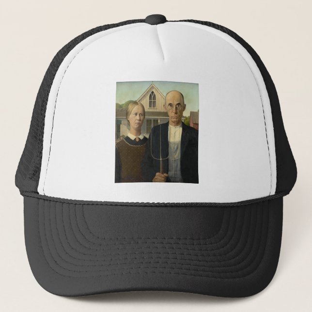Gorra De Camionero Grant Wood - American Gothic (Anverso)