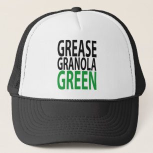 Gorra De Camionero ¡grasa, granola, VERDE!