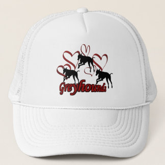 Gorra De Camionero Grasas Y Corazón Rojo