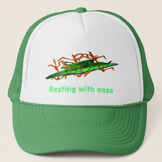 Gorra De Camionero Grasshopper en reposo (Anverso)