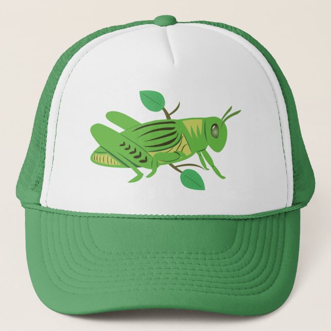 Gorra De Camionero Grasshopper verde (Anverso)