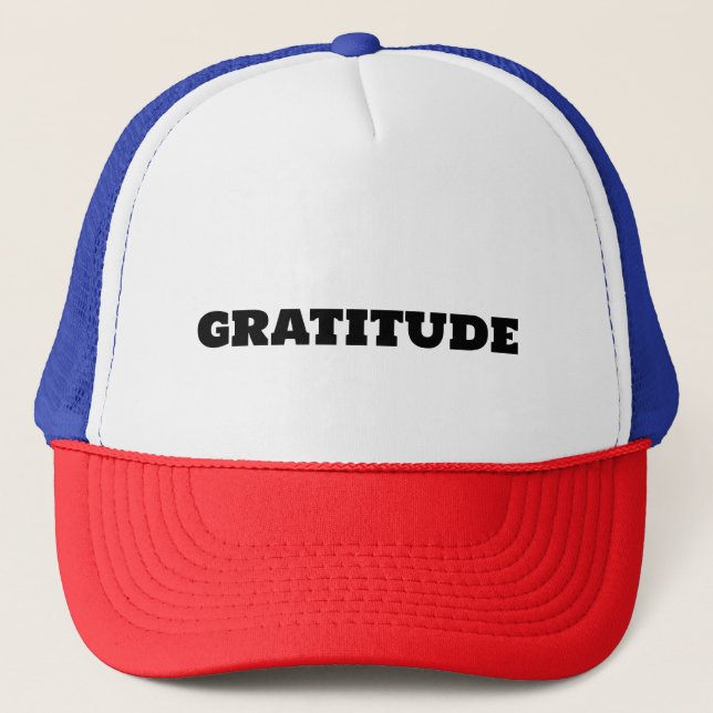 Gorra De Camionero Gratitud (Anverso)