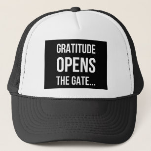 Gorra De Camionero Gratitud Abre La Oferta inspiradora