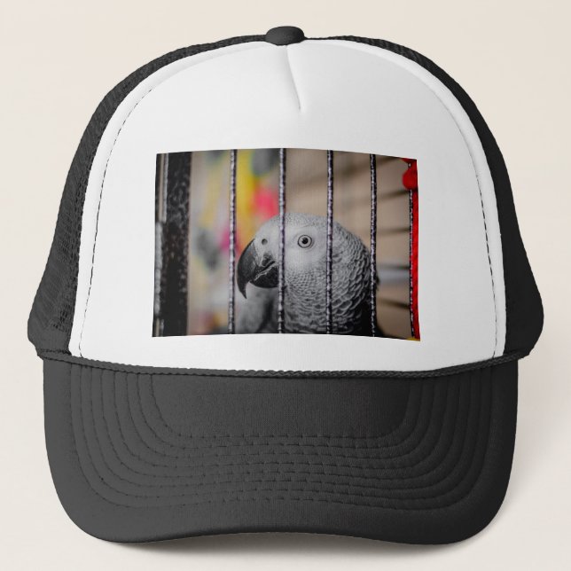 Gorra De Camionero Gray Parrot (Anverso)