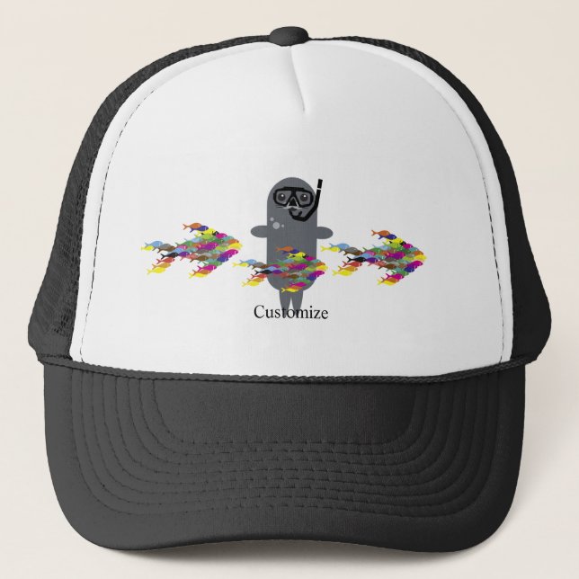 Gorra De Camionero Gray Seal Thunder_Cove (Anverso)