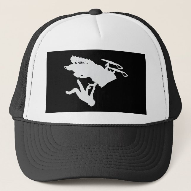 Gorra De Camionero Gray Snowmobiler (Anverso)