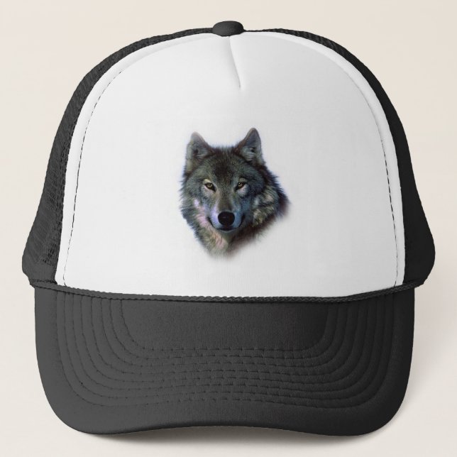 Gorra De Camionero Gray Wolf Eyes (Anverso)