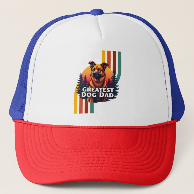 Gorra De Camionero Greatest Dog Dad (Anverso)