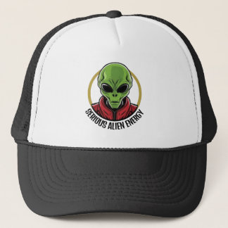 Gorra De Camionero Green Alien Hat