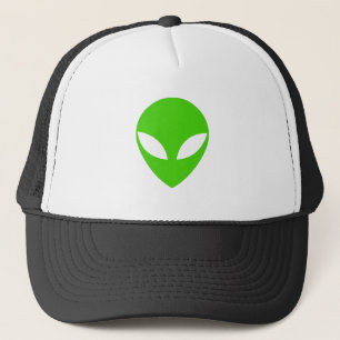 Gorra De Camionero Green Alien Head