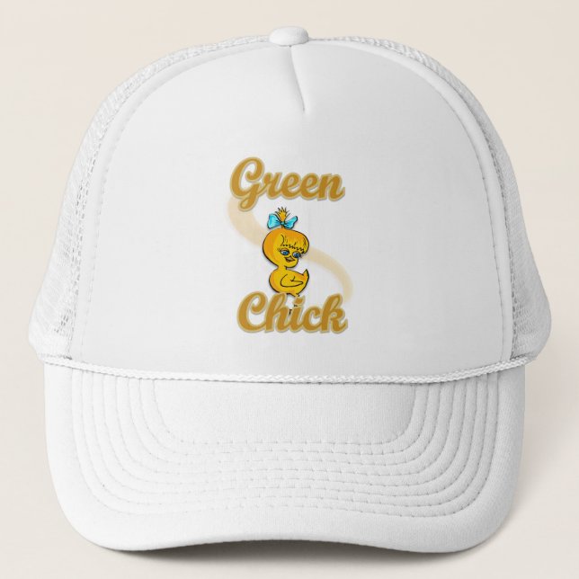 Gorra De Camionero Green Chick (Anverso)
